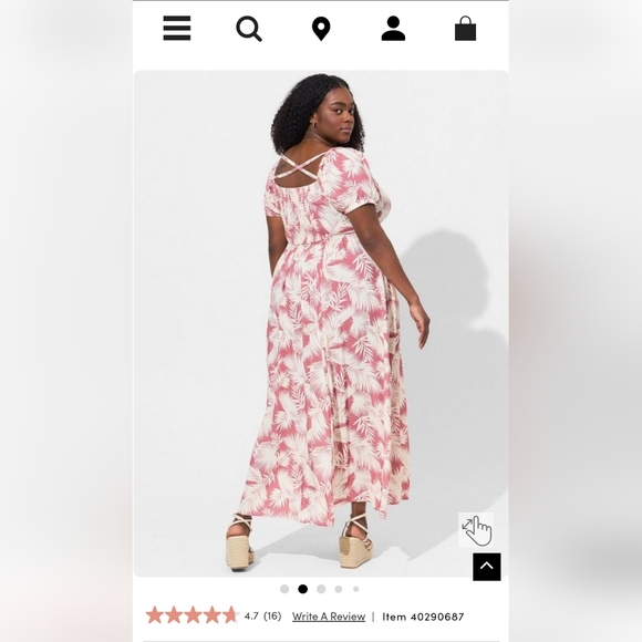 Maxi Challis Boat Neck Smocked Dress - Picture 10 of 11